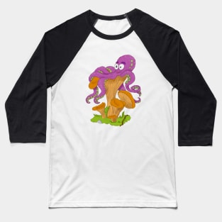 Octopus with chanterelle Baseball T-Shirt